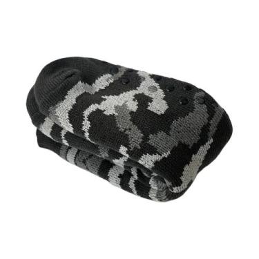 Imagem de Meias Térmicas De Veludo Leopard Para Homens, Quentes, Antiderrapantes
