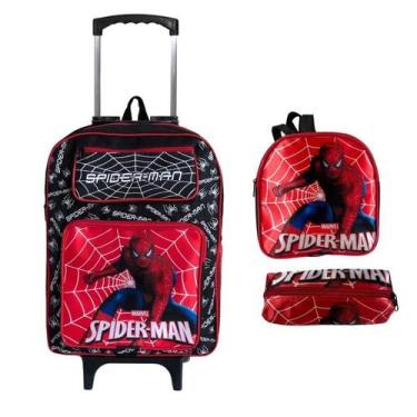 Imagem de Mochila Escolar Infantil Kit Com Lancheira Estojo Menino e Menina de C