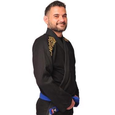 Imagem de Kimono jiu jitsu Adulto Preto Envio Imediato! - kimono inv, A1