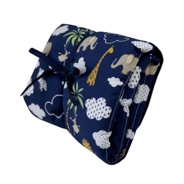 Imagem de Trocador Portátil de Bebê Impermeável Acolchoado com Bolso para Acessórios, Chevron, Menino Menina