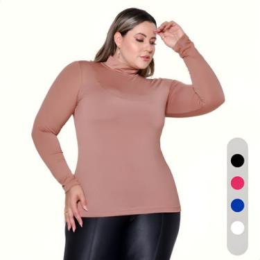 Imagem de Blusa Feminina Plus Size Cacharrel Gola Alta Moda Inverno - BUCCI BOUT