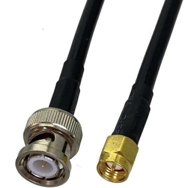 Imagem de Cabo Coaxial RF RG58 De 6 Polegadas a 10 Pés Com Conector BNC Macho Pa