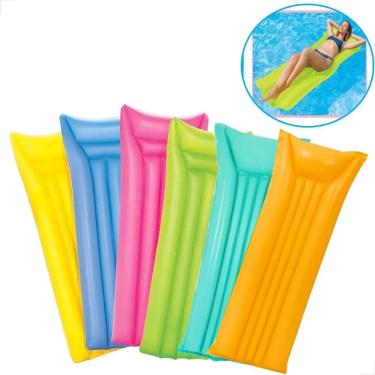 Imagem de Colchão Bronzeador Inflável Bóia Piscina Praia 183 X Verde