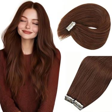 Imagem de Ve Sunny Extensões de cabelo humano com fita adesiva em extensões de cabelo humano de 56 cm, sem costura, 20 peças, 50 g