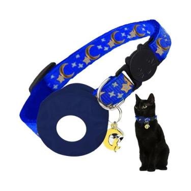 Imagem de Coleira Para Gatos E Cães Pequenos Com Suporte Para AirTag E Ornamento