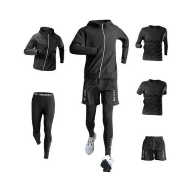 Imagem de Conjunto De Fitness Masculino De Secagem Rápida Para Corrida, Roupa Es