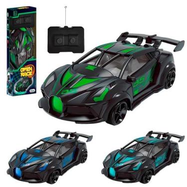 Imagem de Brinquedo Carrinho Controle Remoto Corrida Racing Velocidade Manobras 