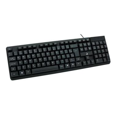 Imagem de Teclado Rise Mode Office OF 01, USB, ABNT, com Teclado Numérico, Preto - RM-TC-01-FB-Unissex