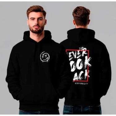 Imagem de Moletom Canguru Estampado Smile Never Look Back REF1494-Masculino