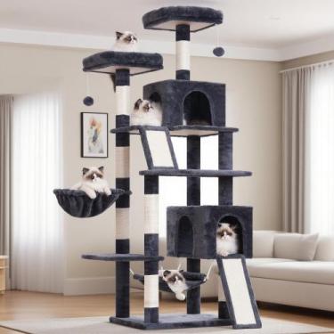 Imagem de Árbol para Gatos Gitelsnour GCT032G para Gatos de Interior de 180 cm d