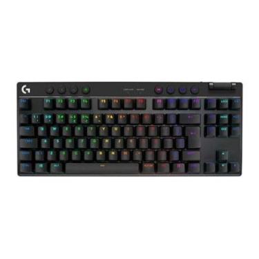 Imagem de Teclado Gamer Sem Fio Logitech G Pro X com design TKL, Layout US, RGB LIGHTSYNC-Unissex