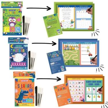 Imagem de Kit Estudo em Casa  Coordenação Motora, Sílabas e Letra Cursiva - Cira