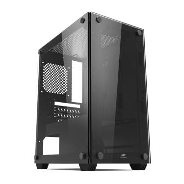 Imagem de Gabinete Gamer C3Tech MT-G110BK - Vidro Temperado - Micro ATX - Preto - MT-G110BK