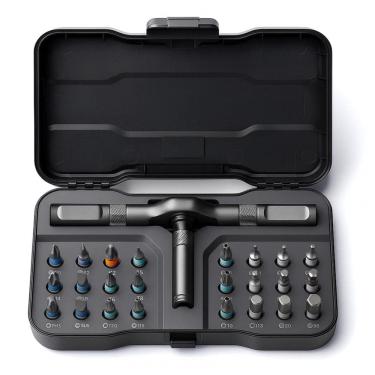 Imagem de Kit de Chaves de Fenda Ratchet VMAN 24 Peças Cinza S2 Steel Torque Máx 40 N·m Flexível