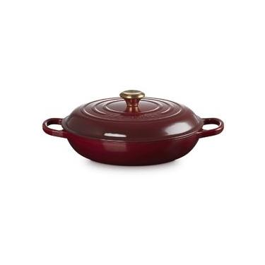 Imagem de CACAROLA BUFFET LE CREUSET SIGNATURE 32CM EM FERRO FUNDIDO VERMELHO RHONE 21180329494441