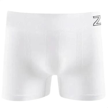Imagem de Cueca Boxer Masculina Zee Rucci Microfibra Confortável Poliamida, Bran