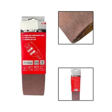 Imagem de Cinta De Lixa 75 X 533mm 150 Graos 3 Pçs - MTX