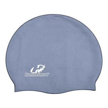 Imagem de Touca Para Natação Hammerhead Em Silicone Extra Grande XL, Cinza