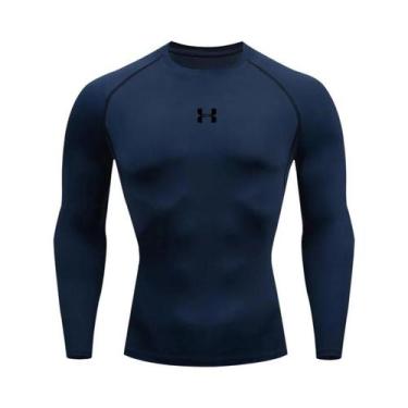 Imagem de Camiseta De Compressão Masculina De Manga Longa Para Corrida, Academia