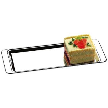 Imagem de Bandeja Inox para Servir Brinox Retangular - Atina