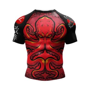Imagem de Camiseta De Compressão Masculina No-Gi BJJ Em Poliéster E Elastano Par
