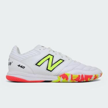 Imagem de Tenis New Balance futsal/indoor 442 Pro V2 - branco e verde-Unissex