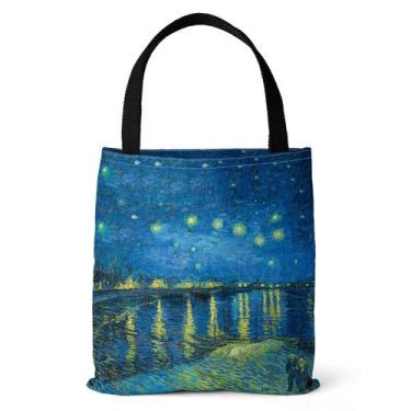 Imagem de Bolsa Tote de Lona Série Van Gogh - Leve e Versátil - Bolsa de Ombro S