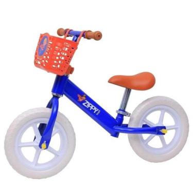 Imagem de Bicicleta de Equilíbrio Cestinha Aro 12 Azul Zippy BE23315