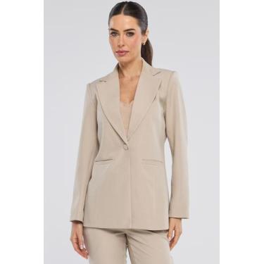 Imagem de Blazer PKS Alfaiataria Melange Bege, G