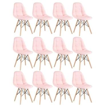 Imagem de Kit 12 Laráz Cadeiras Estofadas Eames Eiffel Botonê - Laraz
