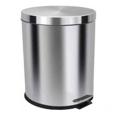 Imagem de Lixeira com Pedal 30L Aço Inox Abertura por Pedal Cesto Interno Removível Inox