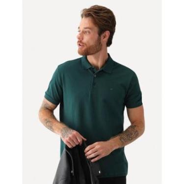 Imagem de Polo Ellus Masculina Piquet Classic Easa Verde Escuro-Masculino