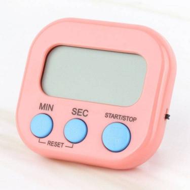 Imagem de Relógio Digital de Cozinha Mini Pilha Compacto com Função Magnética em Plástico para Us...