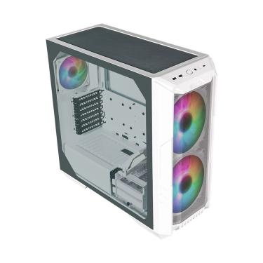 Imagem de Gabinete Cooler Master Haf500 Vidro Branco 2 Fans Argb