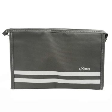 Imagem de Necessaire Masculina Uni Home Style em Poliéster 27X17CM Cinza para Público Masculino