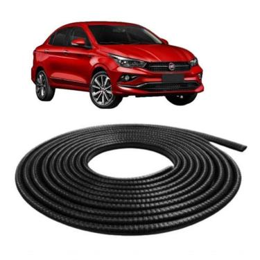 Imagem de Protetor de Borracha de Porta para Todo Carro Mini Preta 7X10MM 10M Uso Geral em Veículos