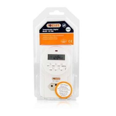 Imagem de Timer Digital Foxlux Bivolt com Fusível Externo para Até 20 Programações 10A com Fuse B...