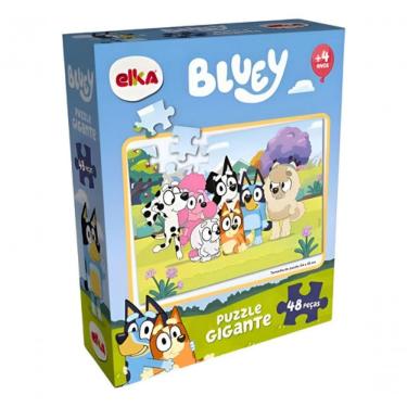 Imagem de Quebra Cabeça Puzzle Bluey 48 Peças Gigantes Elka