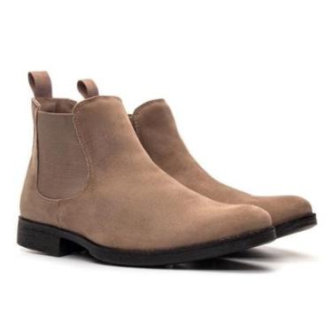 Imagem de Bota Chelsea Masculina Casual Confortável em Camurça Elegante-Masculino
