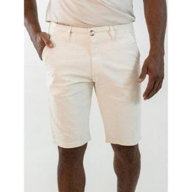 Imagem de Bermuda Masculina Slim Linho Cru Tradicional Elastano Anticorpus-Masculino