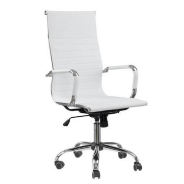 Imagem de Cadeira PRESIDENTE Charles Eames Esteirinha - COR BRANCO - POLLO MÓVEI