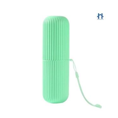 Imagem de Estojo Porta Escova e Pasta Dental OEM Plástico Multiuso Verde Menta c