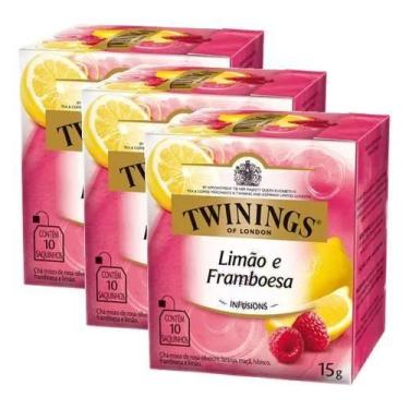 Imagem de Kit Chá Twinings Misto Limão e Framboesa 20g - 3 unidades