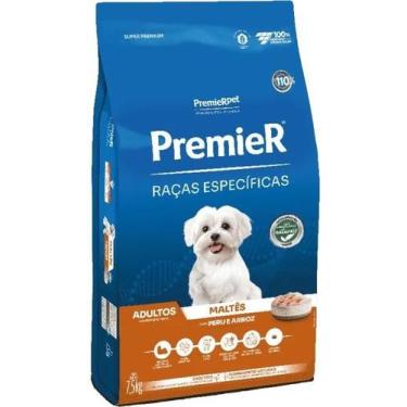 Imagem de Ração Premier Raças Específicas Maltês Adultos Sabor Peru e Arroz 7,5k