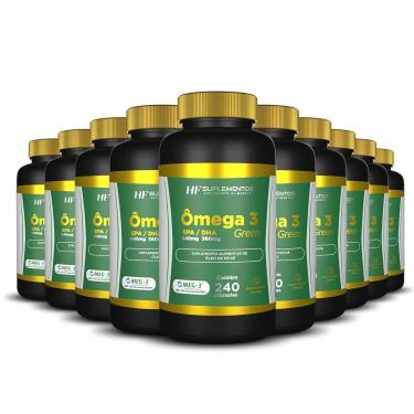 Imagem de 10x ÔMEGA 3 240CAPS EPA 540MG + DHA 360MG HF SUPLEMENTOS-Unissex