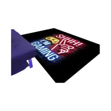 Imagem de Tapete De Jogo Neon Cyberpunk, Tapete Antirruído Para Sala De Jogos, T