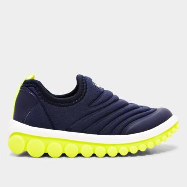 Imagem de Tênis Infantil Bibi Roller Menino, Azul, Amarelo, 24