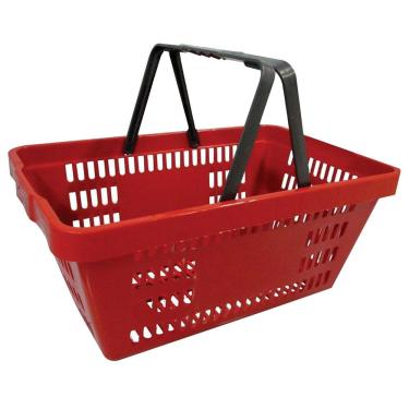 Imagem de Cesta Plástica Vermelha p/ Supermercado - Amapá