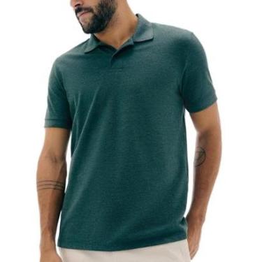 Imagem de Camisa Polo Hering N3A7 Masculina Malha em Algodao T. P/EXG-Masculino