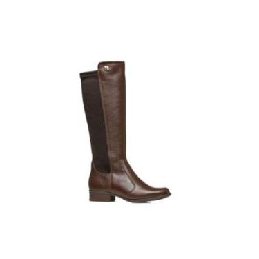 Imagem de Bota Feminina Pegada Montaria Cano Longo Couro Salto Baixo-Feminino